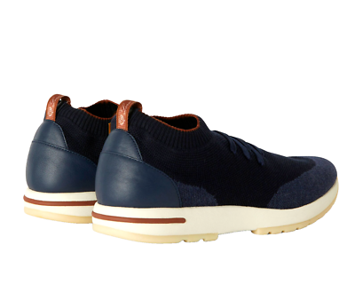 LORO PIANA 360 Flexy Walk Leather-Trimmed Wish® Wool Sneakers