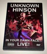 NEW 2022 UNKNOWN HINSON IN YOUR DAMN FACE...LIVE! Two Disc DVD Set HAND SIGNED