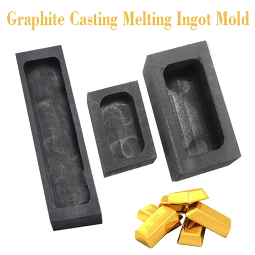Gold Silber Graphit Barrenform Gießform Schmelztiegel für Metall Kupfer Messing - Bild 3 von 9