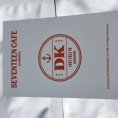 SEVENTEEN Dessert drink photocard svt seventeen cafe in seoul poca