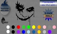 Joker Comic Vinyl Car Window Decal Sticker Horror Halloween Laptop Desk Sticker 