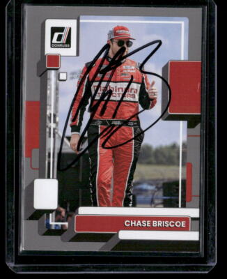 Signed 2023 Donruss #42 Chase Briscoe Silver IP Auto