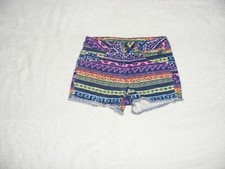 Justice Multi-Color Cut-Off Shorts - Size 10S