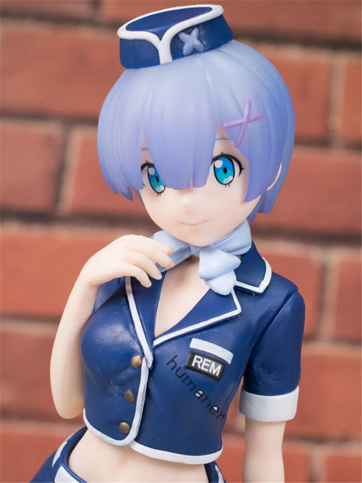 Re:Life In a Different World From Zero Rem Ram Flight Attendant Character Figure Foto 3 de 4