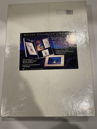 New Walt Disney BEAUTY AND THE BEAST Deluxe Collectors Edition VHS, Book Lith. - Picture 3 of 6