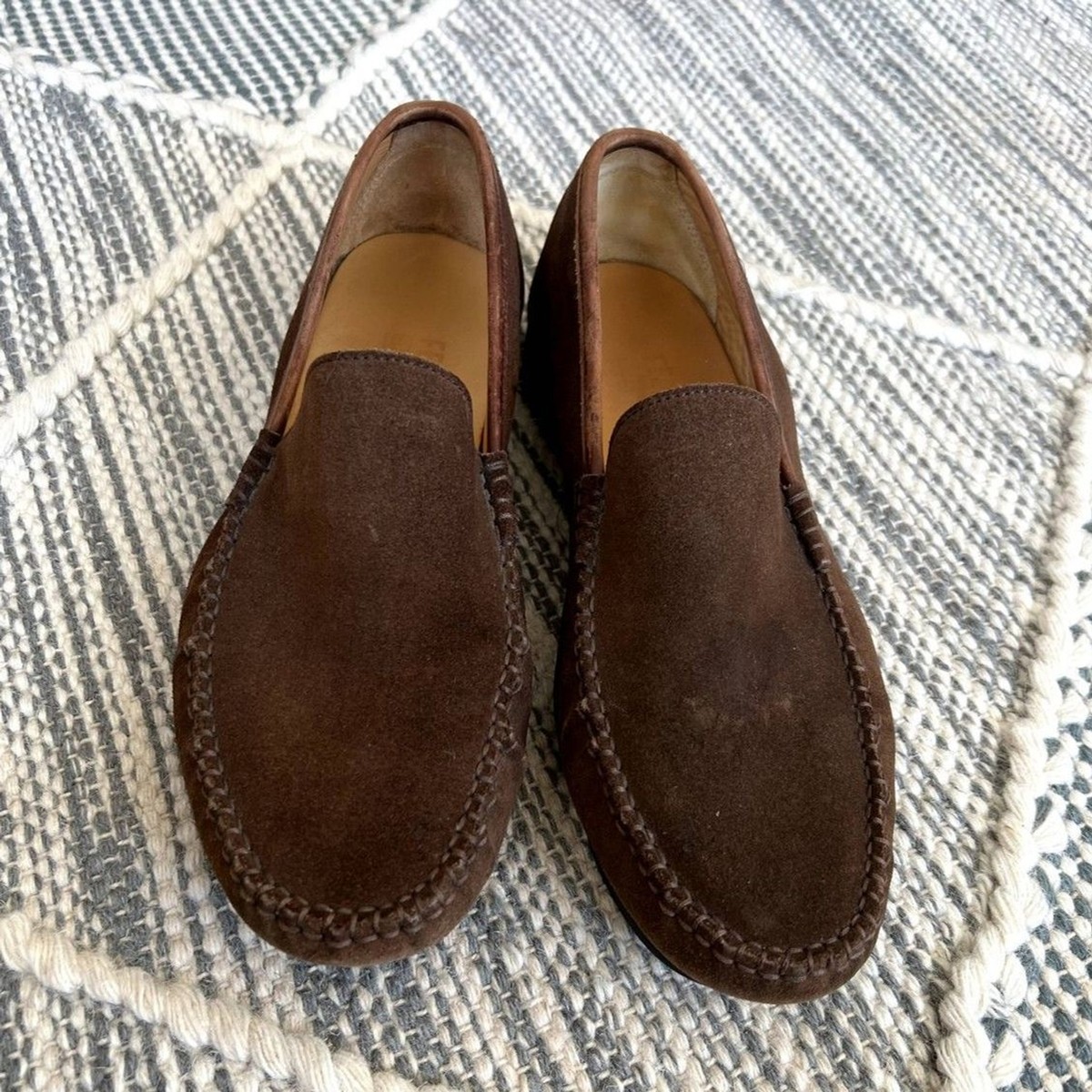 Authentic Ferragamo men’s brown leather loafers size 9.5 Salvatore Ferragamo NEWTON BROWN LEATHER GANCINI PENNY  main image 4