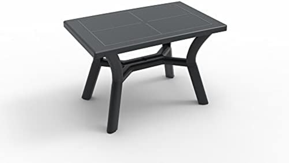 RESOL Dalia Tavolino da giardino rettangolare 115 x 72 fino a 4 persone design m