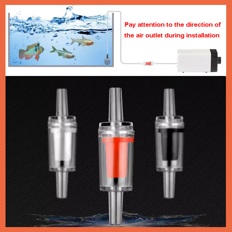 Non-Return One Way Check Valve Aquarium Fish Tank Air Pump Airline 4mm Tube