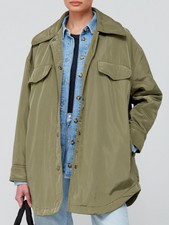 Womens Jakke Taylor Padded Overshirt In Green