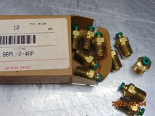 10 Male Straight Connector Tube OD 1/8" X NPT 1/4 Air Push In Fitting PRESTOLOK