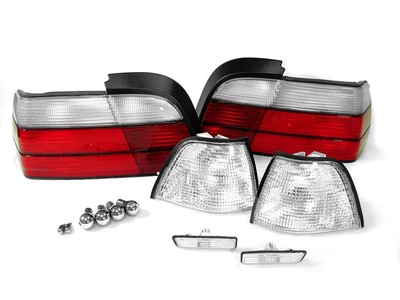 DEPO Clear Corner+Tail+Side Marker Light +Chrome Bulb For 97-98