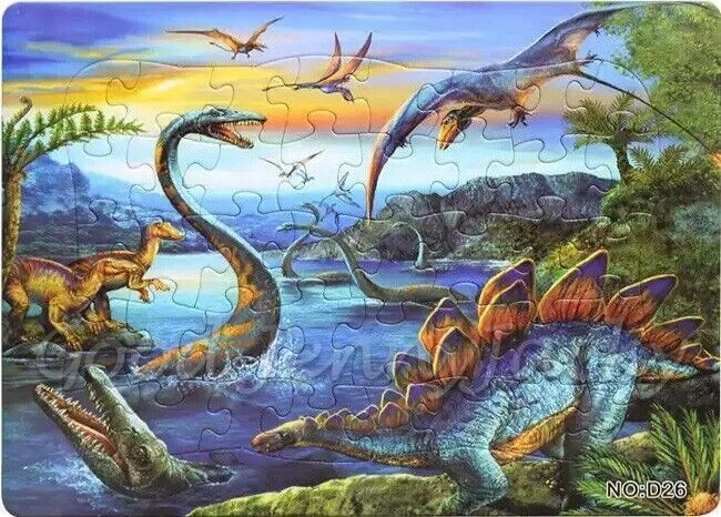Dinosaur Animals 40 Pcs Jigsaw Puzzle Best Gifts Toys for Kids Tyrannosaurus #8