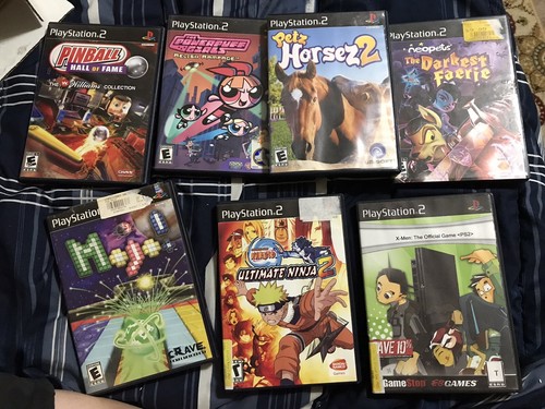 X-Men: The Official Game Sony PlayStation 2 PS2) Plus 6 Other Ps2 Games
