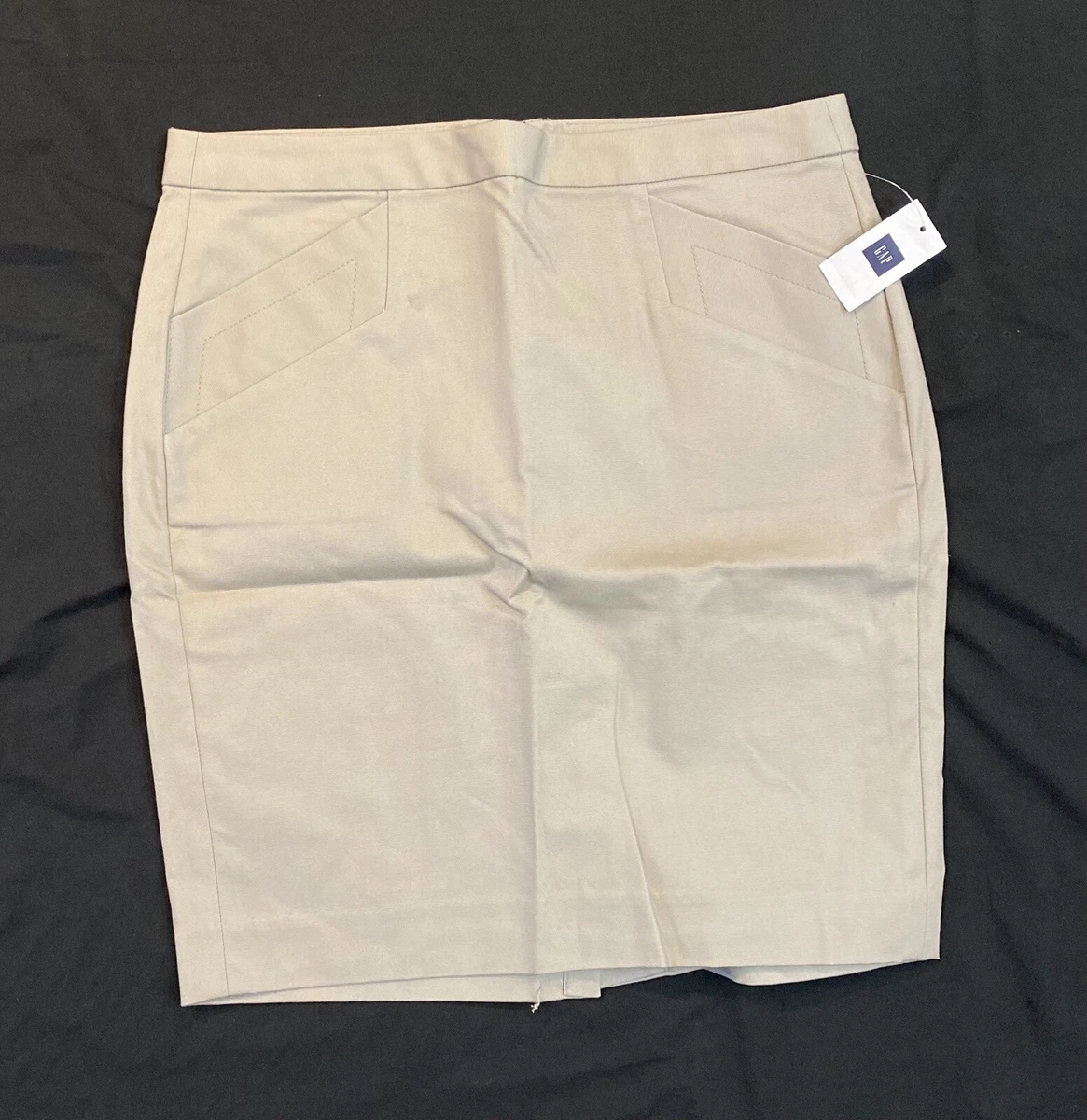 Womens knee length khaki skirts top