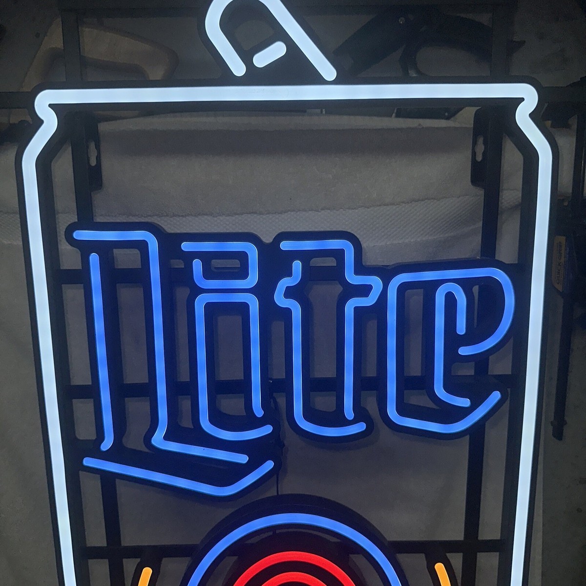 AWESOME MILLER BEER LITE LIGHT UP LED SIGN BEER HUGE BRIGHT MAN