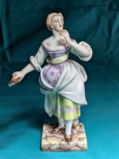Figurina GINORI Capodimonte COMMEDIA DELL'ARTE "LAURA" rara 12 cm ITALIA