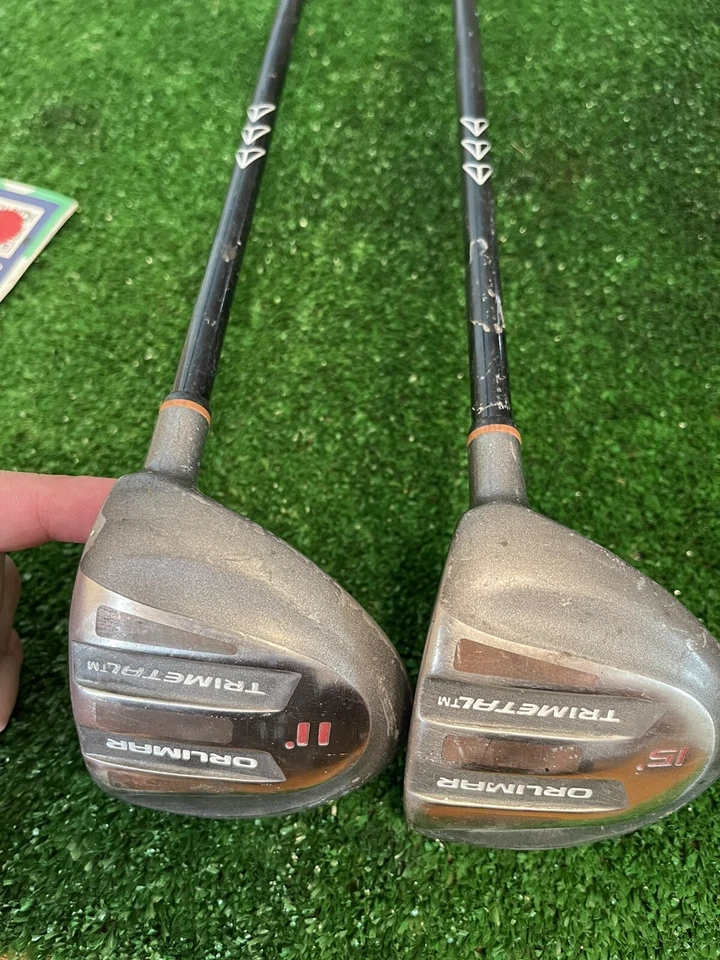 Orlimar Trimetal Driver and 3 Woods Set Firm Graphite Shafts - Image 2 of 4