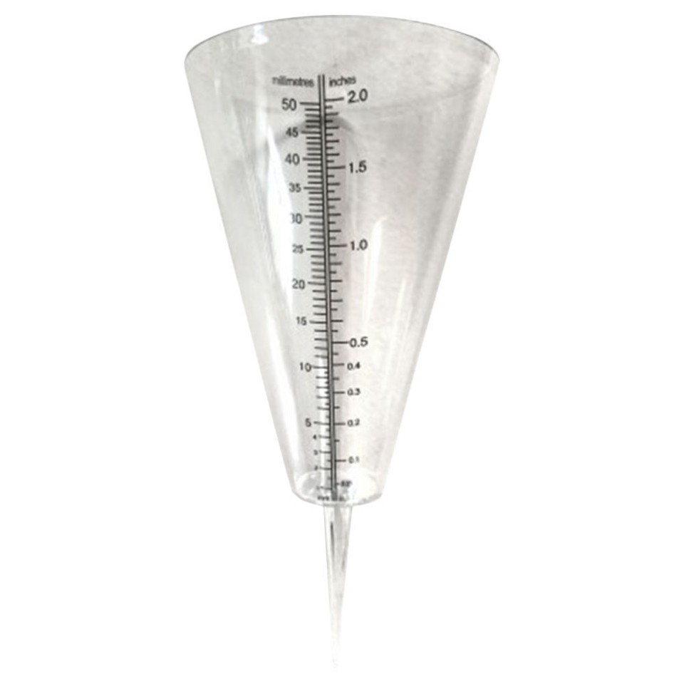Cone Rain Gauge Gauges Outdoor Plastic Meter Glass Farming eBay