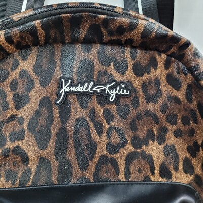 Kendall & Kylie Backpack Leopard Print Back Pack Medium Size  display picture 3