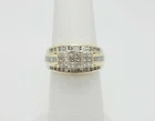 2 Ct Round Cut Simulated Diamond Wedding Band Ring 14k Yellow Gold Plated