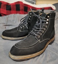 g.h. bass co. mens black suede boots size 9 1/2 Men's