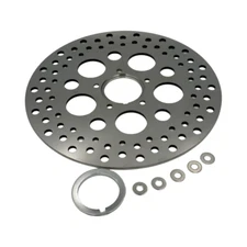 360 TWIN POLISHED 11.5" FRONT BRAKE ROTOR HARLEY DAVIDSON 44136-00, 44156-00