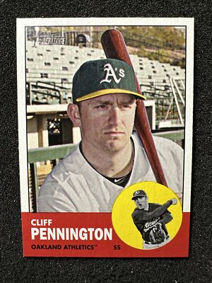 CLIFF PENNINGTON #359 2012 Topps Heritage Baseball QTY Oakland Athletics