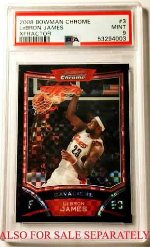 LEBRON JAMES 2005 UPPER DECK SP GAME USED #16 GOLD PARALLEL /25 PSA 9 POP1 - Picture 17 of 24
