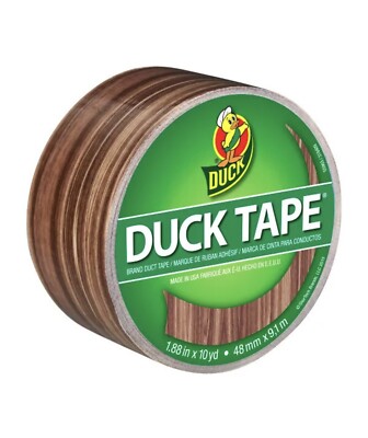Printed Duck Tape  Brand Duct Tape - Wood Grain, 1.88 in. x 10 yd.