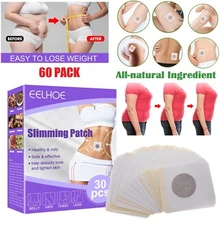 60 Pcs Slimming Patch Weight Loss Slimming Diets Pads Detox Burn Fat Adhesive US