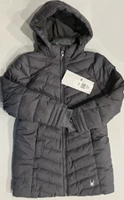 Spyder Girls Jacket Thermaweb Insulated Water Resistant (Gray, Size XL-16) NWT