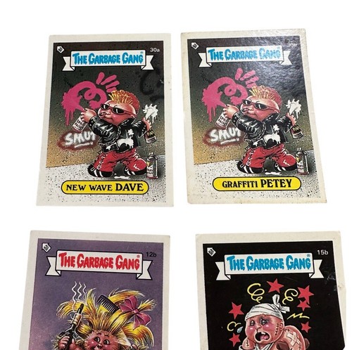 1985 Garbage Gang Cards x 8 Petey Mary Paul Gary Dave Stevie Liz Robbie - Picture 2 of 6