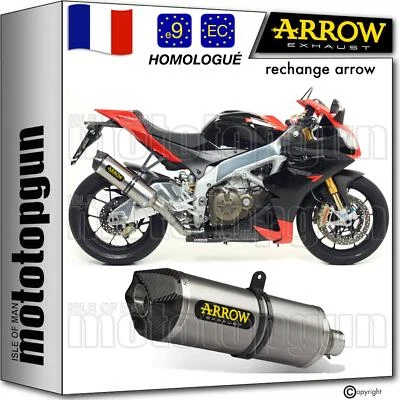 ARROW POT ECHAPPEMENT APPROUVE RACE-TECH ALUMINIUM C APRILIA RSV4 RSV-4 2013 13 - Photo 1/4