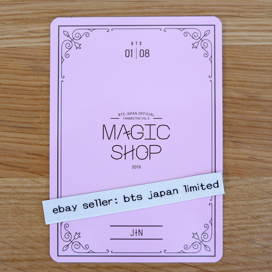 BTS FANMEETING VOL.5 MAGIC SHOP Official Mini Photo card JIN