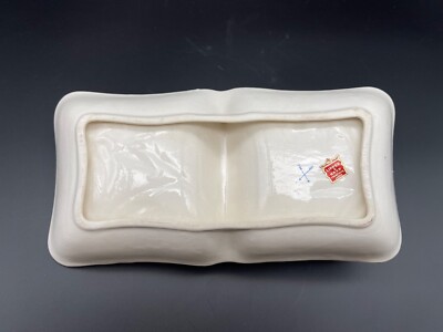 Lipper & Mann White Champagne 大皿　ホワイト Vintage Lipper & Mann Creations Japan Ceramic Divided Candy Nut