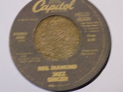 NEIL DIAMOND Hello Again / Amazed & Confused 7'' 45 THE JAZZ SINGER