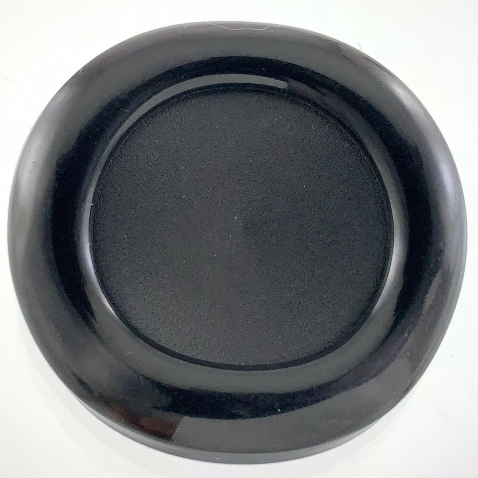 Vintage Carved Bakelite Black Size 1.5in Garment Button Circle Pattern 959A - Image 2 of 4