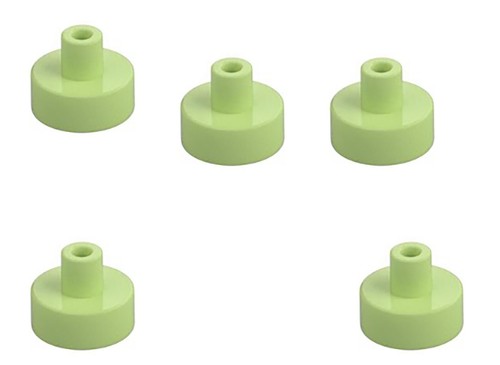 5 New LEGO Yellowish Green Round 1x1 Tile with Bar and Pin Holder 31561 nozzle - Picture 3 of 6