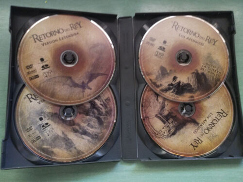 El Señor de Los Anillos El Retorno del Rey Version Extendida 4 x DVD Region 2 Am - Imagen 5 de 5