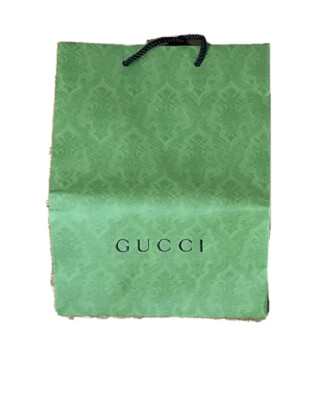 GUCCI Limited Edition Shopping Green Gift Bag Tote X X