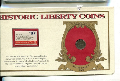 1855 P LIBERTY SEATED DIME TYPE COIN FINE WITH DISPLAY 7126S