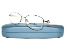 NEW MARCOLIN MA7298 008 SILVER AUTHENTIC WOMENS EYEGLASSES 52-17-135 MM W/ CASE