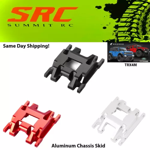 Aluminum Chassis Skid Plate Transmission Mount for Traxxas 1/18 TRX-4M Crawler