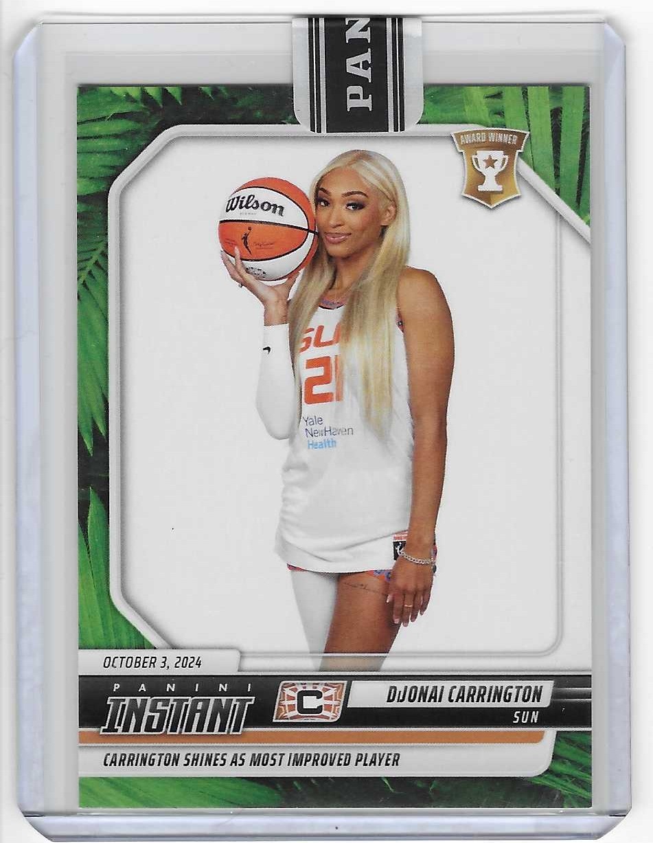 2024 Panini Instant WNBA Jungle 5/25 #244, DiJonai Carrington (Connecticut Sun)