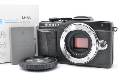 Mint Olympus PEN Lite E-PL7 16.1MP Digital Camera Black Body Shutter Count 2083