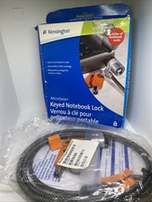 Kensington Micro Saver Keyed Laptop PC Computer Lock Master Key K64068F Lot Of 2