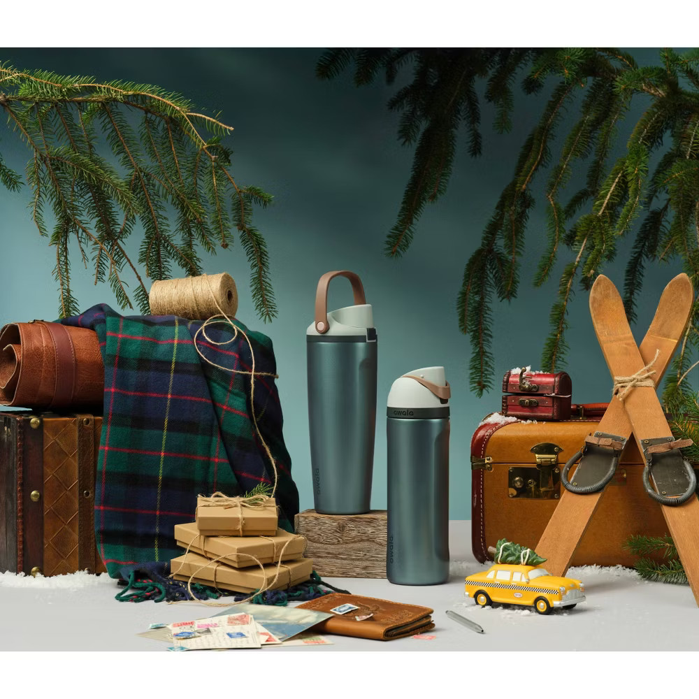 Special Edition Owala 32oz Stainless Steel FreeSip Water Bottle - Wintergreen