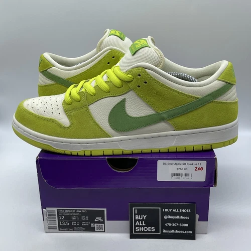 Size 12 - Nike Dunk Pro SB Low Fruity Pack - Green Apple Suede (DM0807-300)