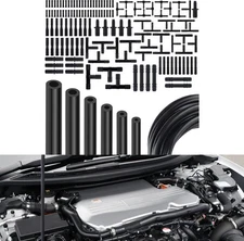 5FT For Honda 6Pcs Vacuum Hose Automotive Vacuum Lines Kit w/ 113pcs Connectors