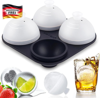 EiswüRfelform Kugel Silikon 6Er, Bpa-Frei, Auslaufsicher, SpüLmaschinenfest